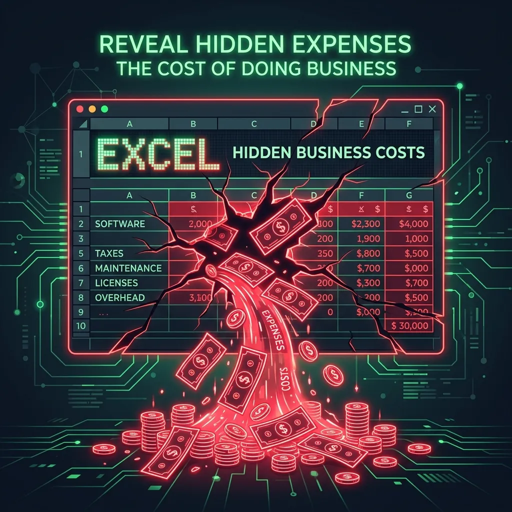 Phân tích chi phí dùng Excel quản lý doanh nghiệp SME