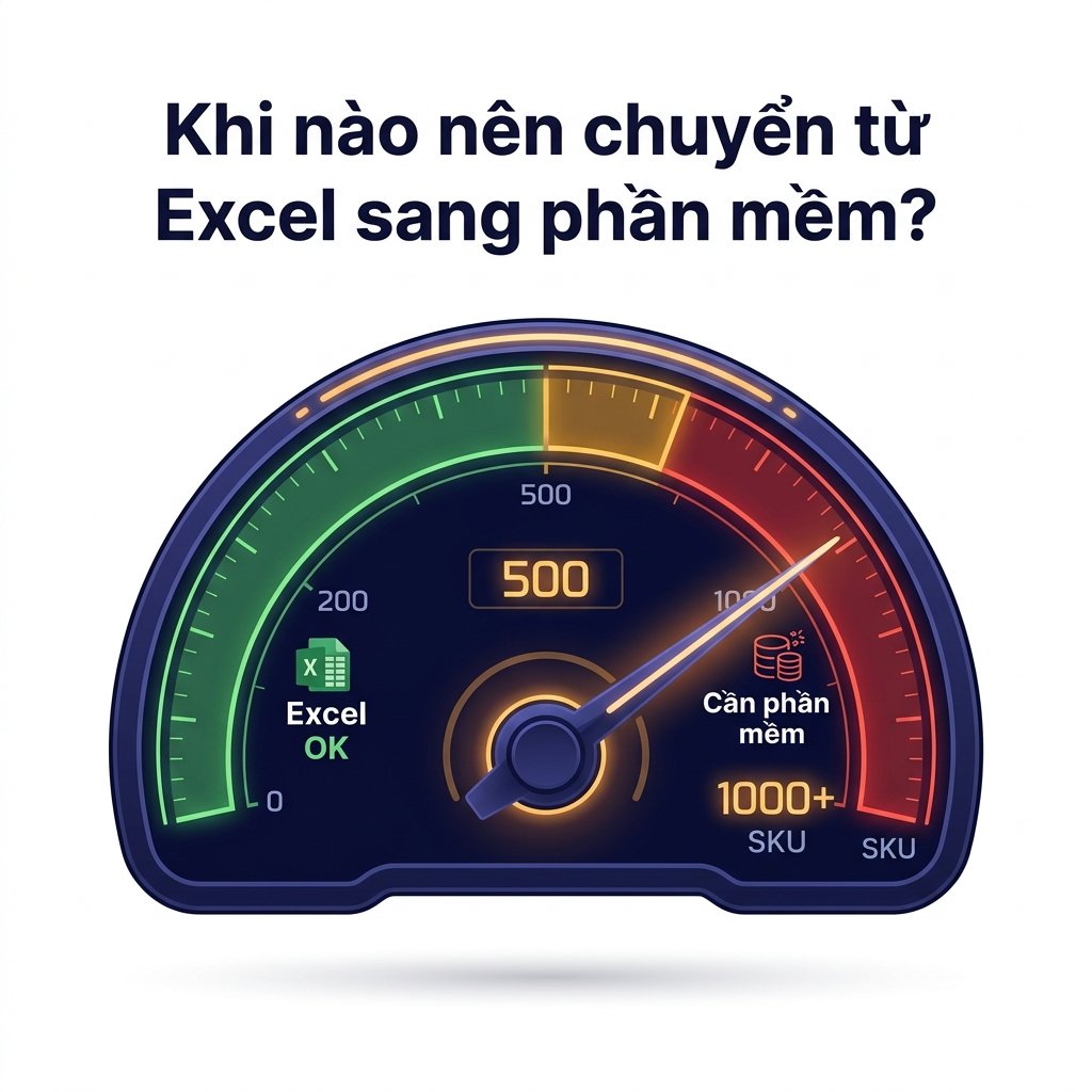 Khi nào nên chuyển từ Excel sang phần mềm quản lý kho
