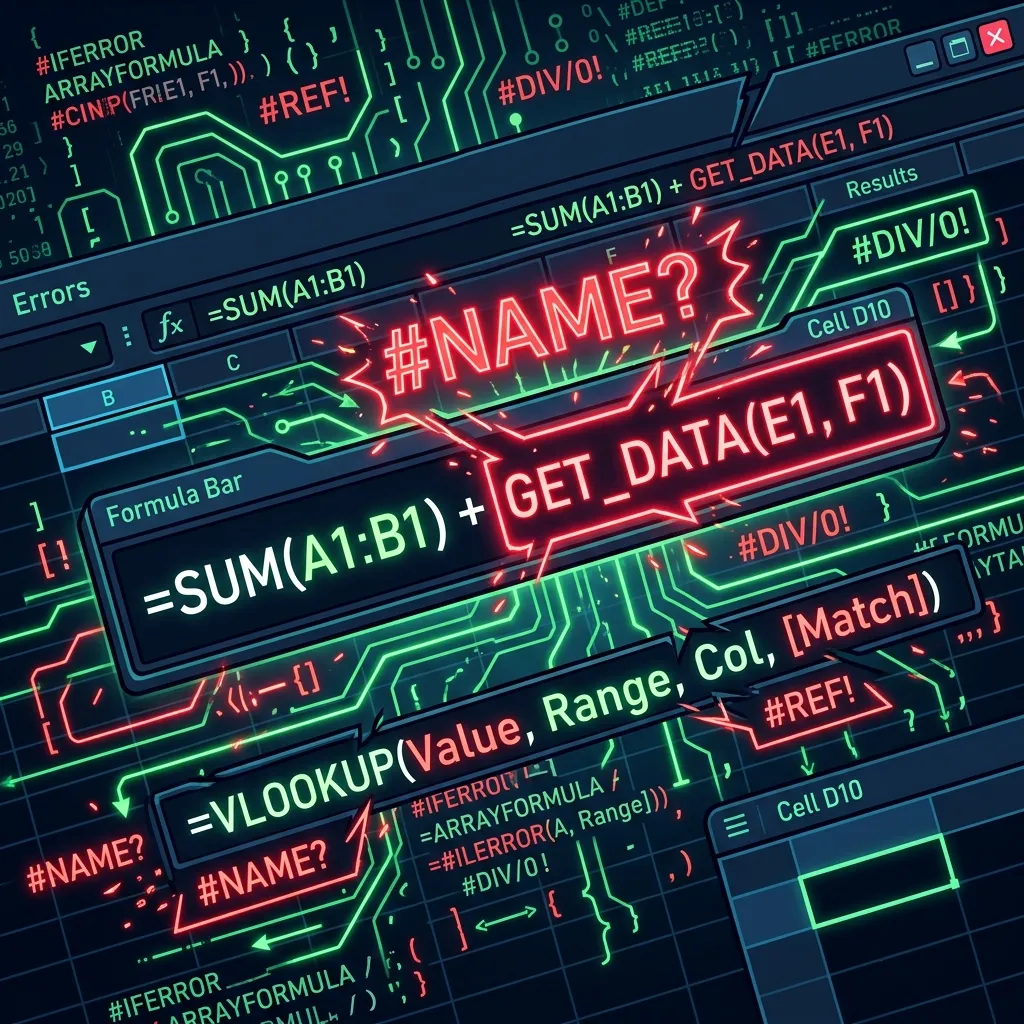 Cách sửa lỗi #NAME? trong Excel khi viết sai tên hàm