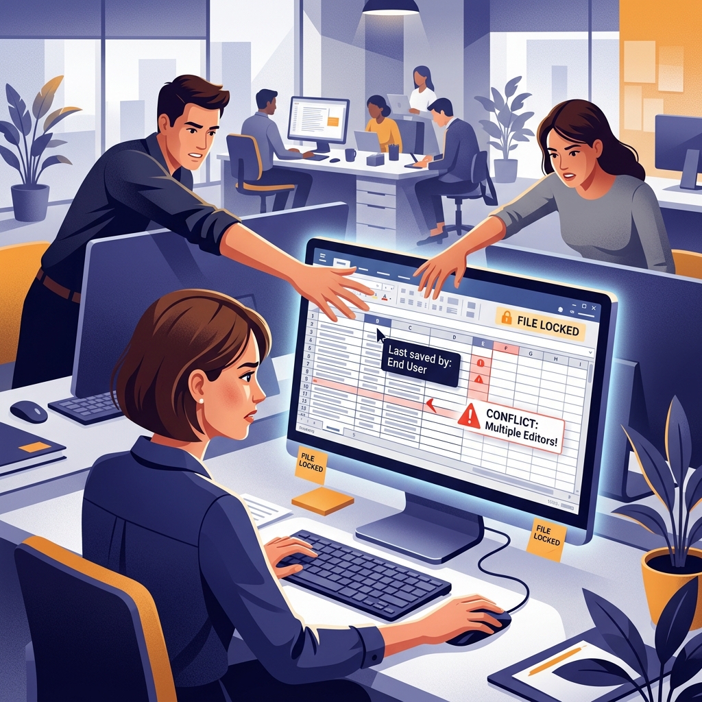 Nhiều người cùng chỉnh sửa file Excel quản lý kho
