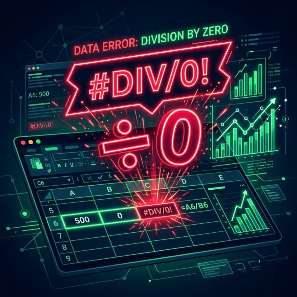 Cách sửa lỗi #DIV/0! trong Excel: Nguyên nhân và cách xử lý